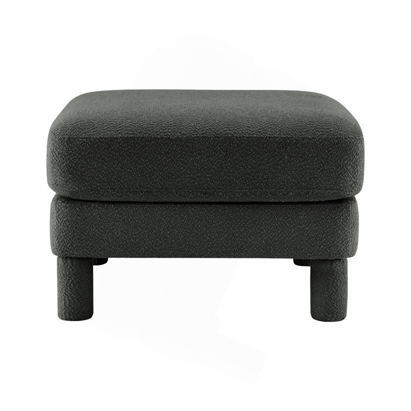 Mignon repose-pieds en polyester (un seul repose-pieds), Gris foncé