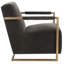 Fauteuil en velours Ivan