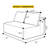 Compression Sectionals, Black Corduroy Foam Spring, Modern Portable Home Sofa