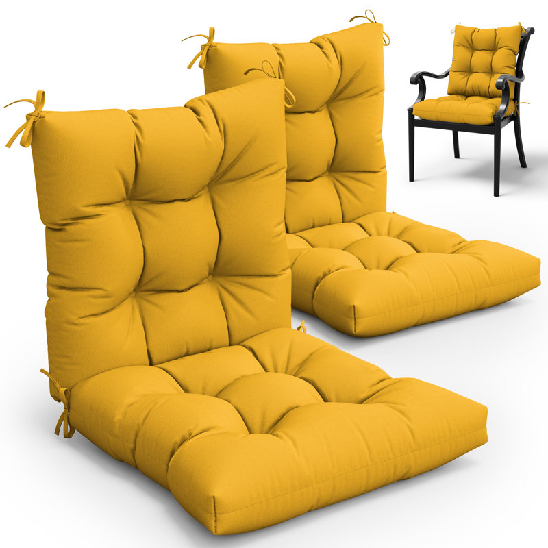 Indoor And Outdoor 5"  Seat/Backcushion, Yellow
