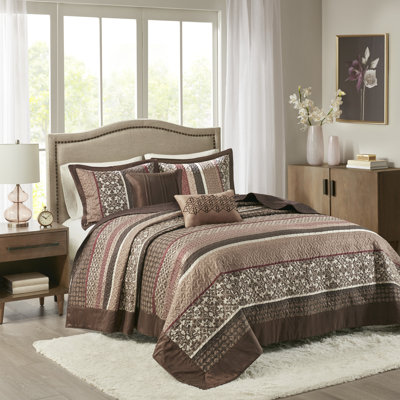 Ensemble de couvre-lit réversible en jacquard Princeton