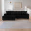 Canapé-lit modulaire rembourré en velours côtelé Corduroy-1021684576