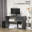 Olivencia Computer Desk with Drawers High Gloss Workstation-67191024