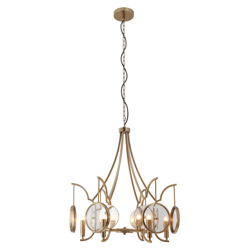Rosdorf Park Loryanna - 6 Light Chandelier In Artisan Brass Finish