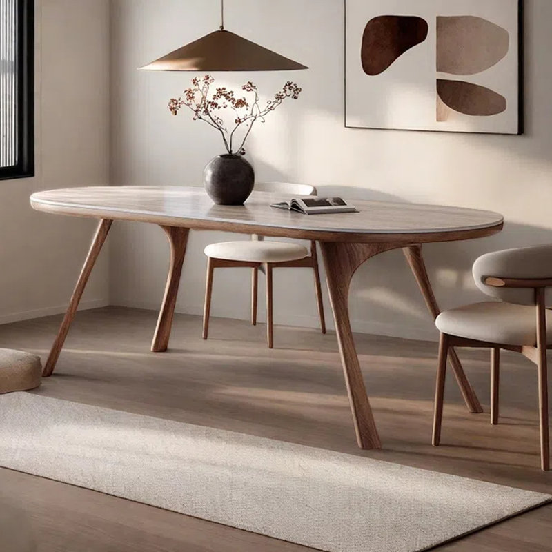 Table de salle à manger moderne, simple et haut de gamme, H 29,53 po x L 70,87 po x l 31,5 po