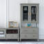 Vitrine American Retro et simple gris