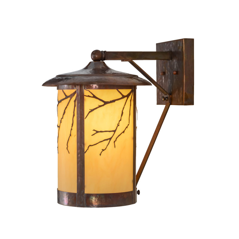 Lanterne murale d'extérieur 1 lumière Thanos, H 15 po x l 10 po x P 13,5 po