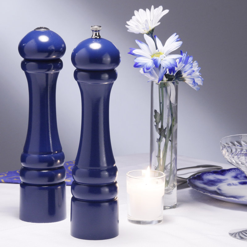10" Imperial Pepper Mill & Shaker Set, Cobalt