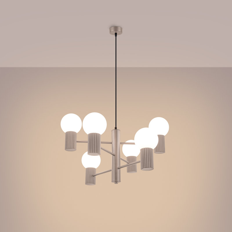 Wynnwood 6 - Light Chandelier, Taupe