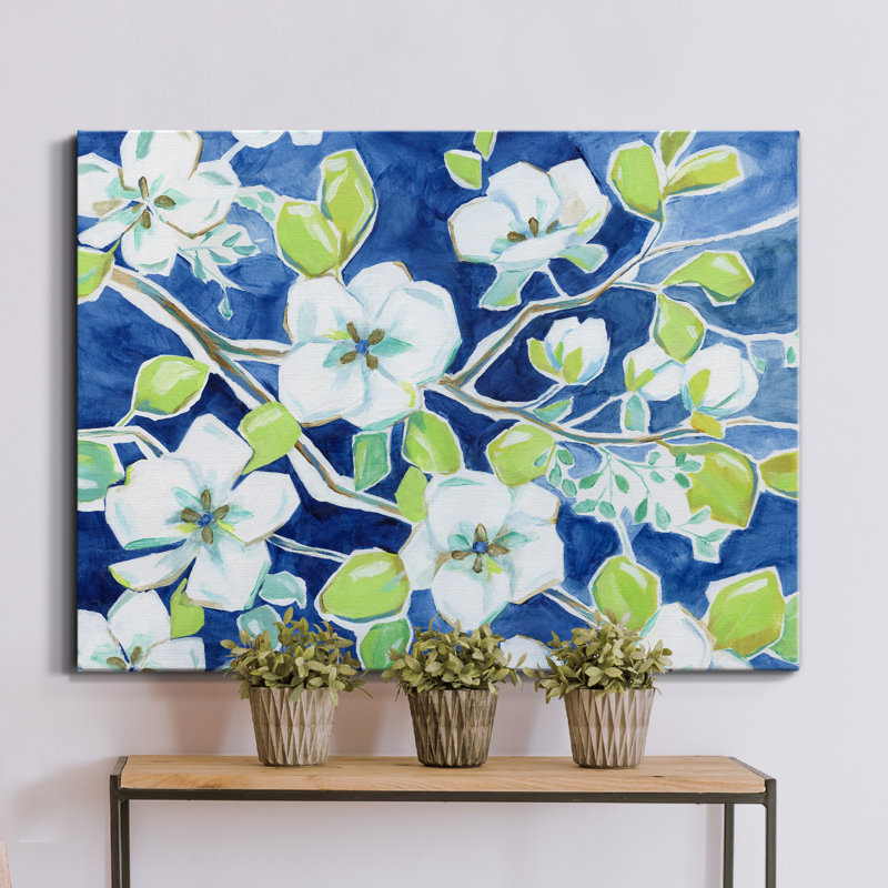 Modern Garden V - Impression sur toile tendue, H 12 po x l 8 po x P 1 po