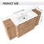Meuble-lavabo simple autoportant 64 po avec comptoir en céramique 64 po-1067376469