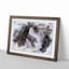Leopard Climbing from a Tree in Abstract - Framed Print-55771985-55771994