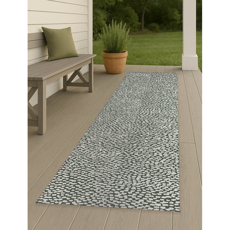 Twinkle Splat Non-Slip Outdoor Rug, Runner 2'6" x 8'