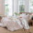 MooMee Striped Duvet Cover Set 100% Washed Cotton Linen Like Textured-117586339-112681251