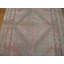 Antique Soft Light Faded Color Geometric Medallion Hand Knotted Pile Khotan Rug