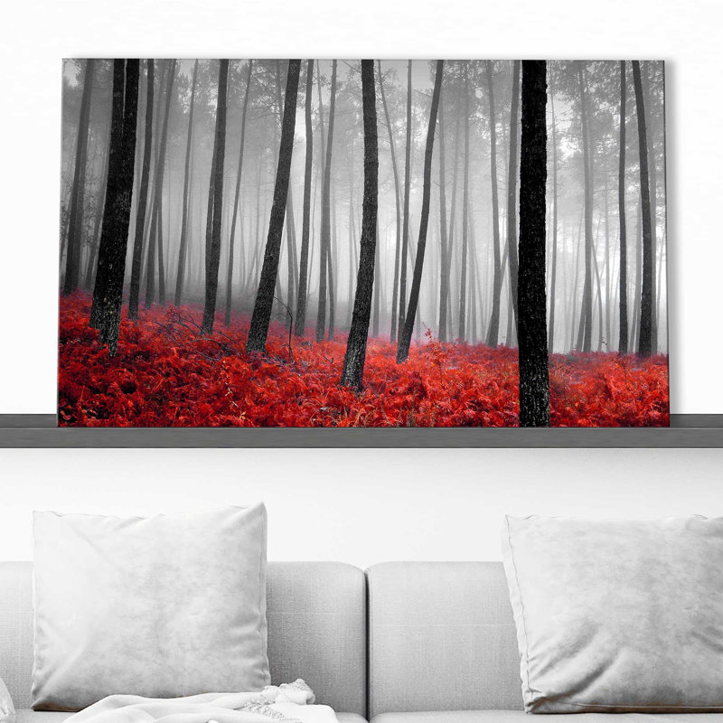 Autumn Woods II par - photographie, Toile tendue, H 28 po x l 48 po x P 1,5 po