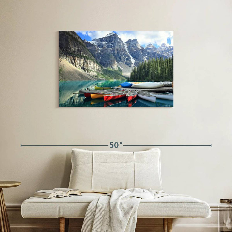 Mehar Moraine Lake Canoes, H 24 po x l 36 po