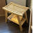 Bamboo 19.5"W Slat Spring Shower Bench-133941106