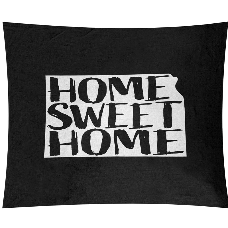 Tapisserie murale kansas doux pour la maison, H 27,5 po x l 37,5 po, Noir