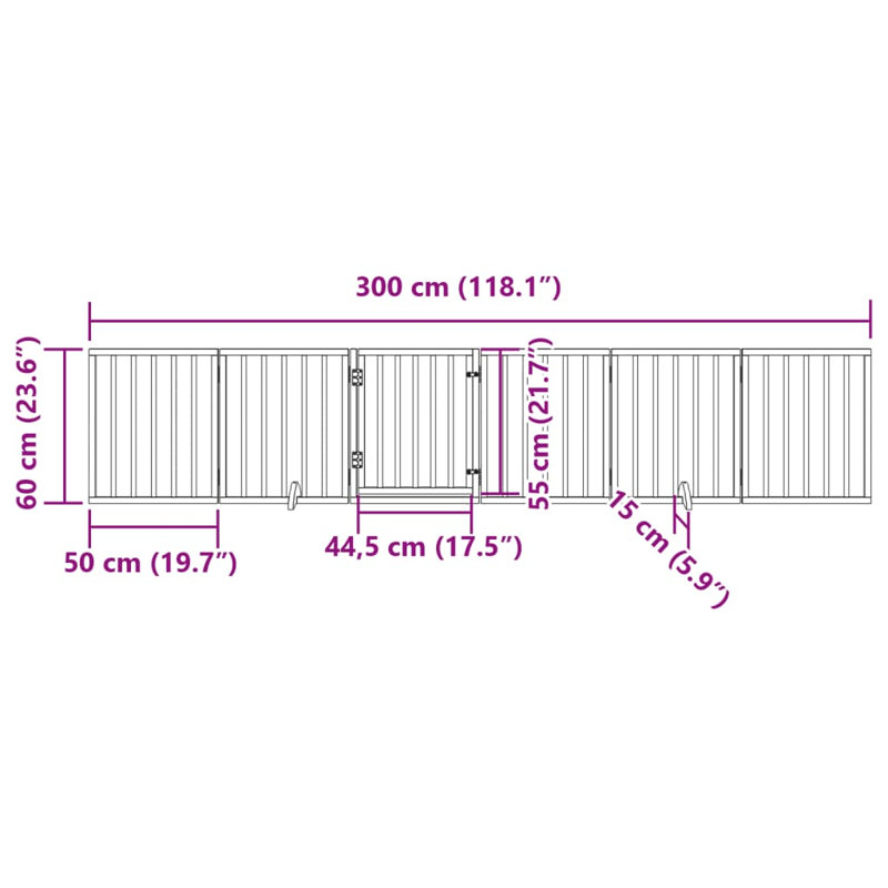 60cm H Pet Barrier