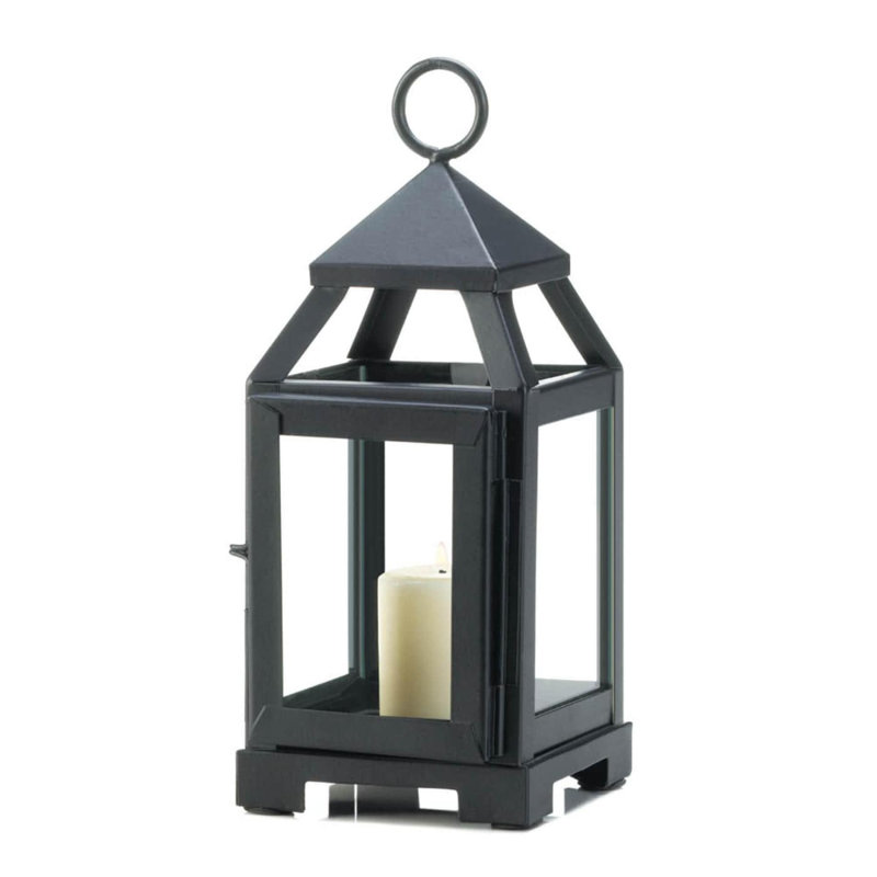 Mini-lanterne contemporaine noire