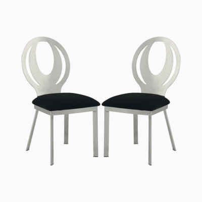 Chaise d'appoint Amorra en noir
