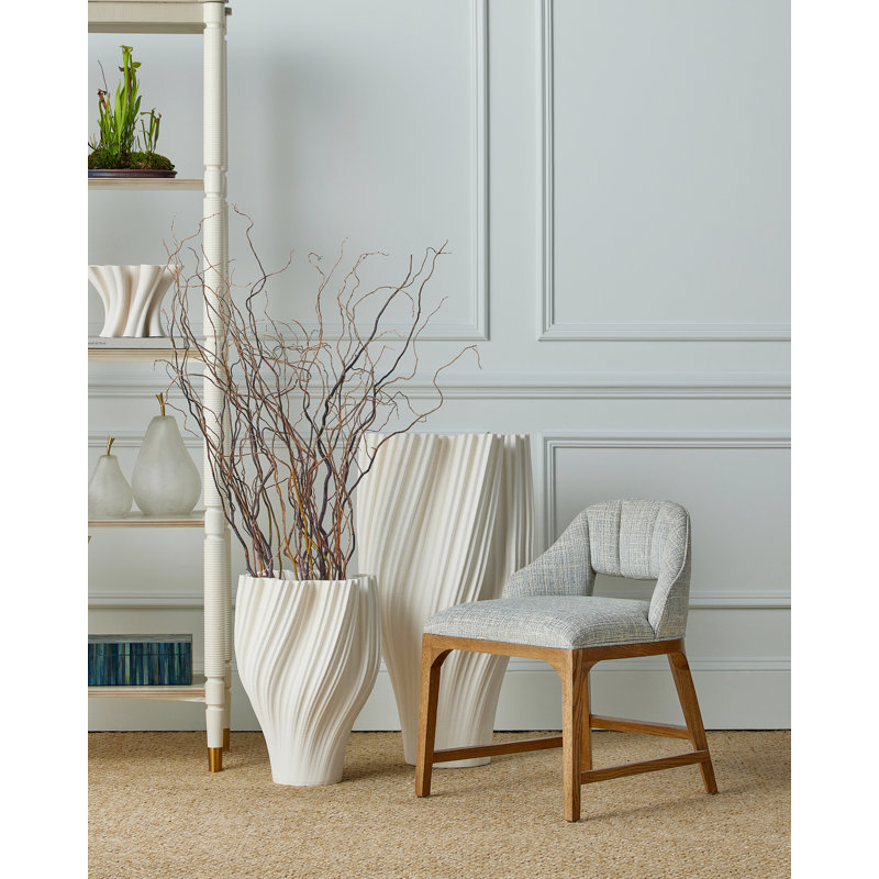 Vase blanc Whole, Hauteur totale - 32 po