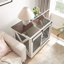 Cage pour chien avec cage de grange coulissante Ethereal Farmhouse-176415356