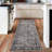 Vintage Washable Area Rug for Bedroom, Distressed Non-Slip Non-Shedding Floral Soft Throw Rugs for Living Room, Dining, Foyer(Brown)-637496309