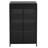 47.6" Tall Metal Storage Cabinet With Glass Doors & Flip-Top, 4-Tier Display Cabinet With Open Shelves, Freestanding Steel Sideboard Buffet For Kitchen, Living Room, Home Office, Dining Room, Bathroom