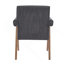 Fauteuil de salle à manger en tissu-1419810919