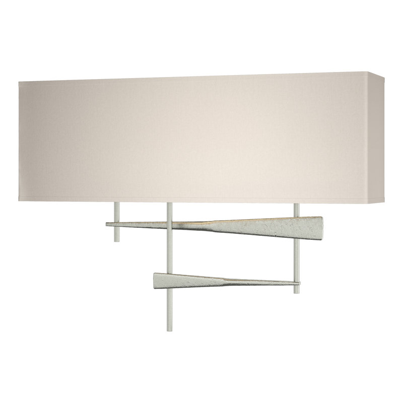 Cavaletti 2 - Light Flush Mounted Sconce, Flax, Sterling