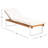 Nuca Outdoor Metal Chaise Lounge , Cushion Included