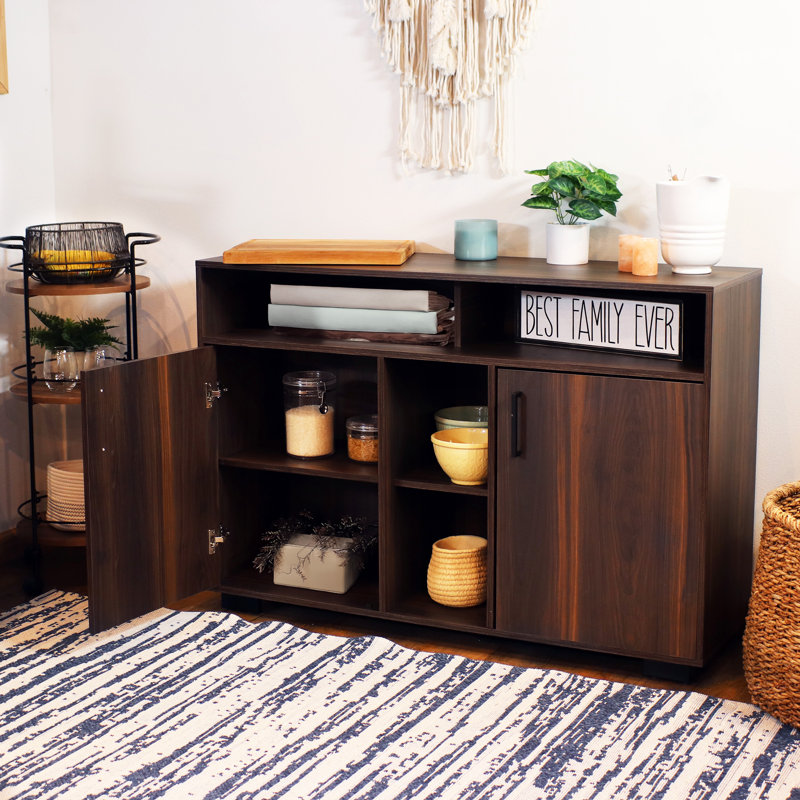 Buffet en MDF de 48,5 po avec 2 portes et tablettes Janter