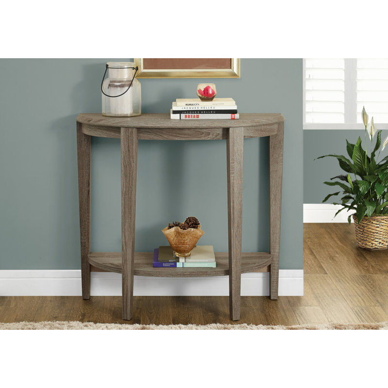 Accent Table, Console, Entryway, Narrow, Sofa, Living Room, Bedroom, Brown Laminate, Contemporary, Modern