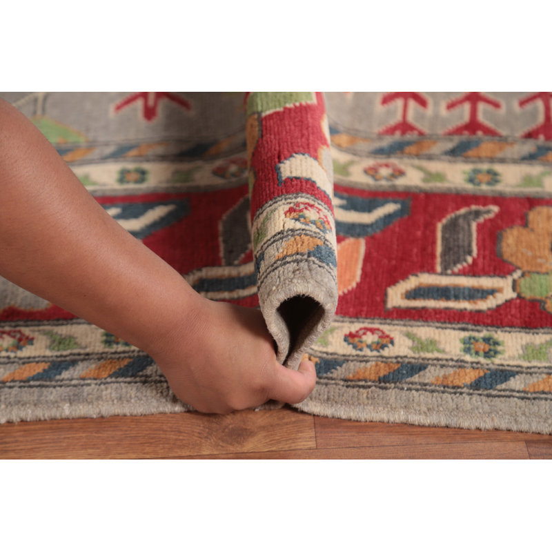 Handmade Kazak Oriental Area Rug 8