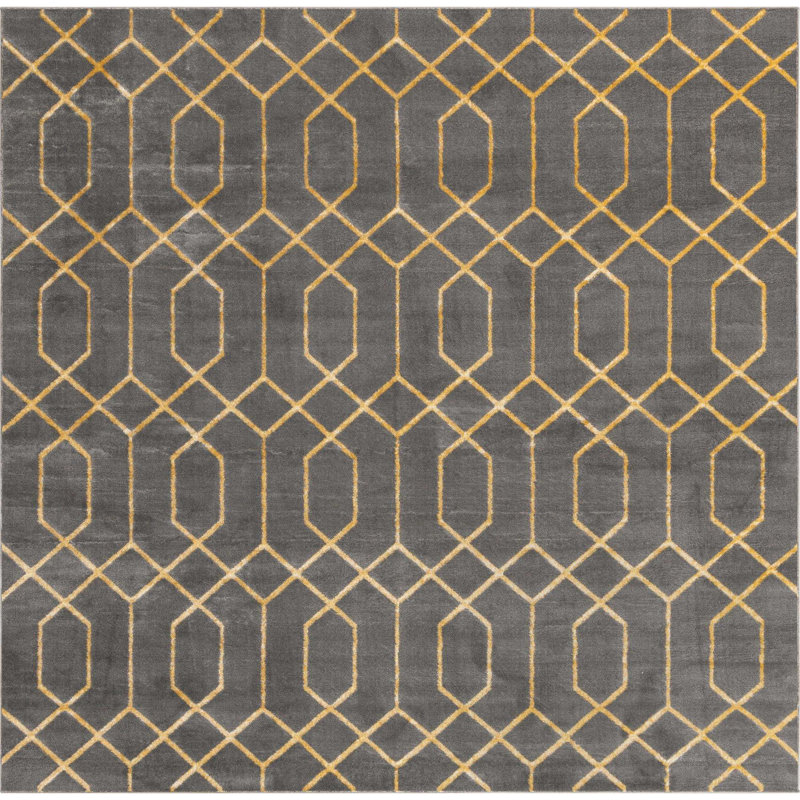 Geometric Area Rug, Square 238.8 cm