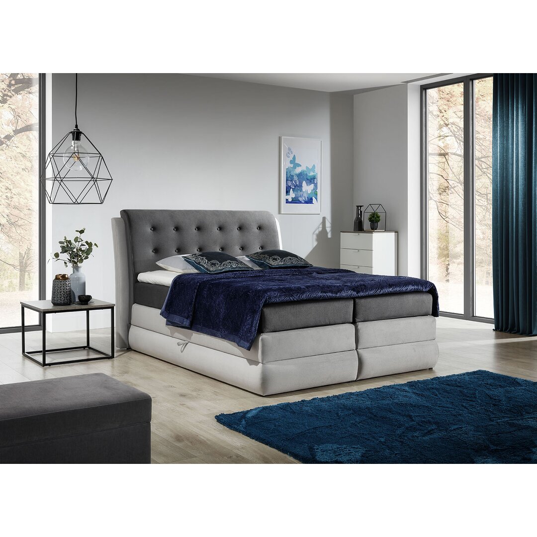 Boxspringbett Altura mit Topper und Bettkasten