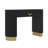 Modern Console Table With Vertical Ribbed Design, Compact Storage With Functional Drawer