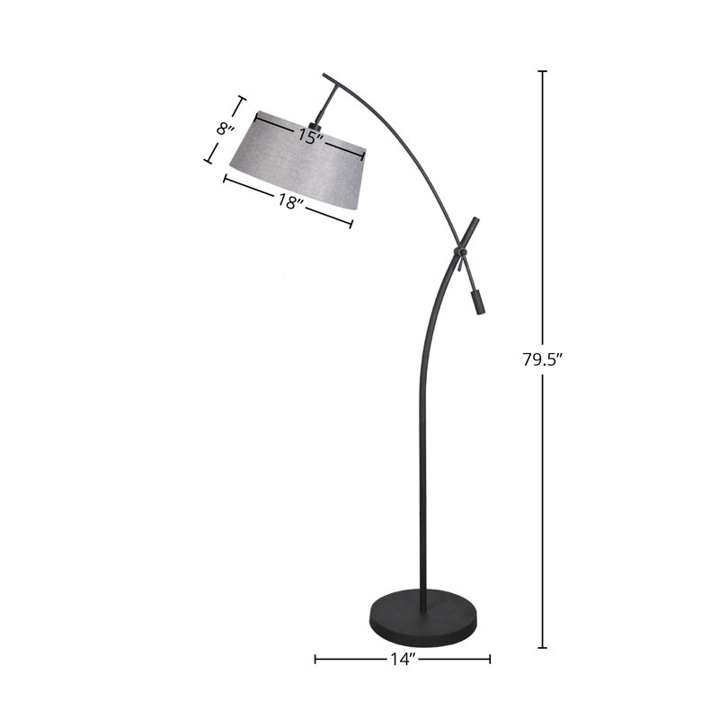 Metal 80" Floor Lamp