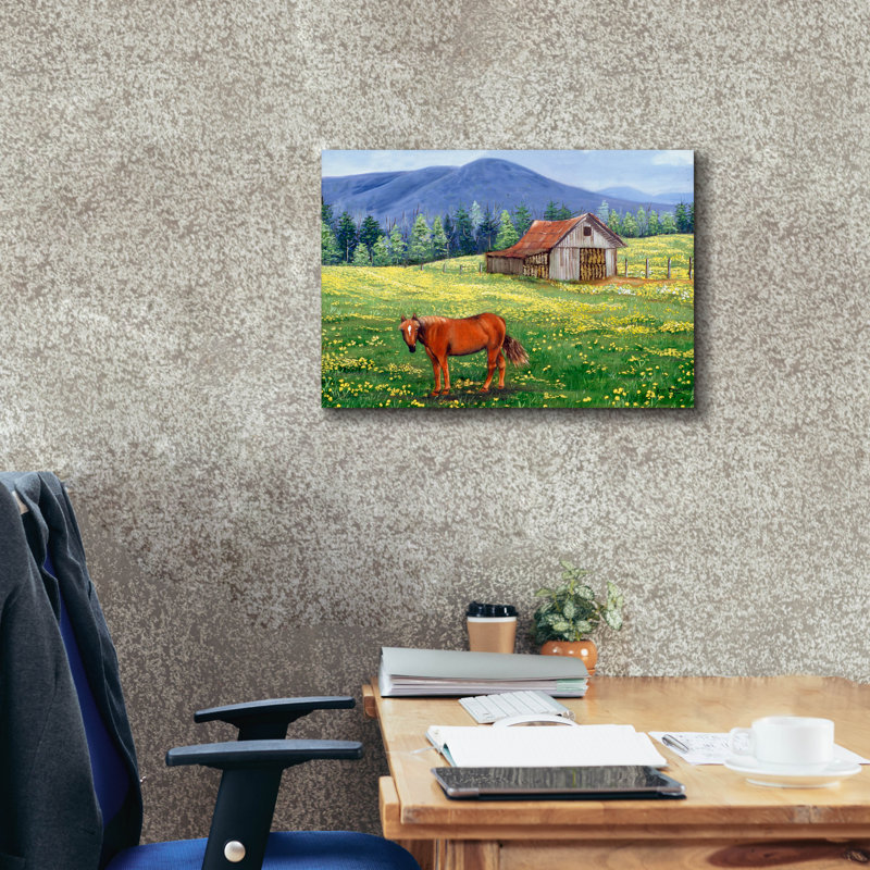 «The Tobacco Barn» par Arie Reinhardt Taylor, H 18 po x l 26 po