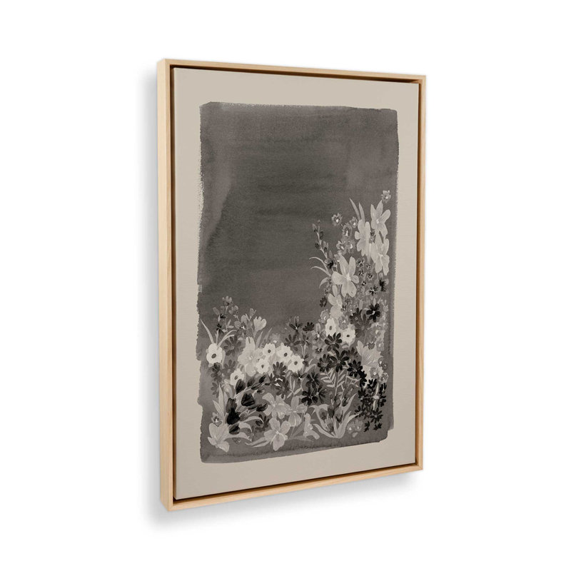 Impression sur toile «English Garden S Croquis II» par Grace Popp, H 48 po x l 32 po, Blanc