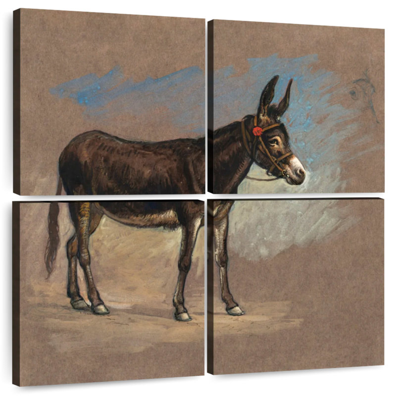 Brampt Study. A Mule, 32" H x 32" W