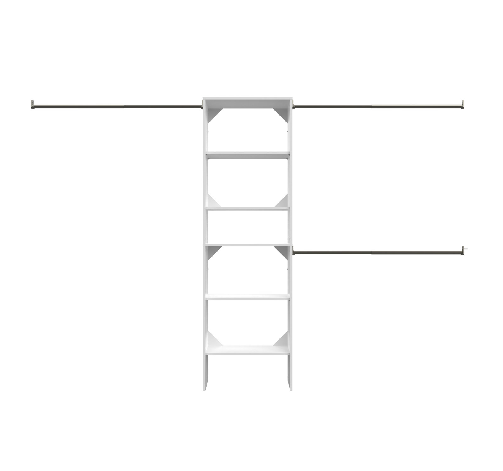 SuiteSymphony Closet System with Drawer, Pure White