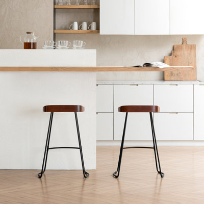 Gallitzin Solid Wood Kitchen Counter Bar Stool