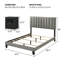 Ensemble de chambre à coucher 3 pièces, cadre de lit rembourré et deux tables de chevet (ensemble de 3)-901337880-901337881