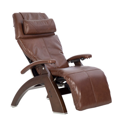 Human Touch Perfect Chair PC610 OmniMotion Classic Zero Gravity Recliner Performance Upholstery Package Dark Walnut Base