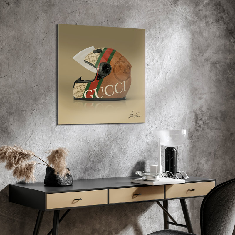 Casque fabuleux - impression sur verre sans cadre