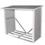 182cm W x 89cm D Metal Log Store