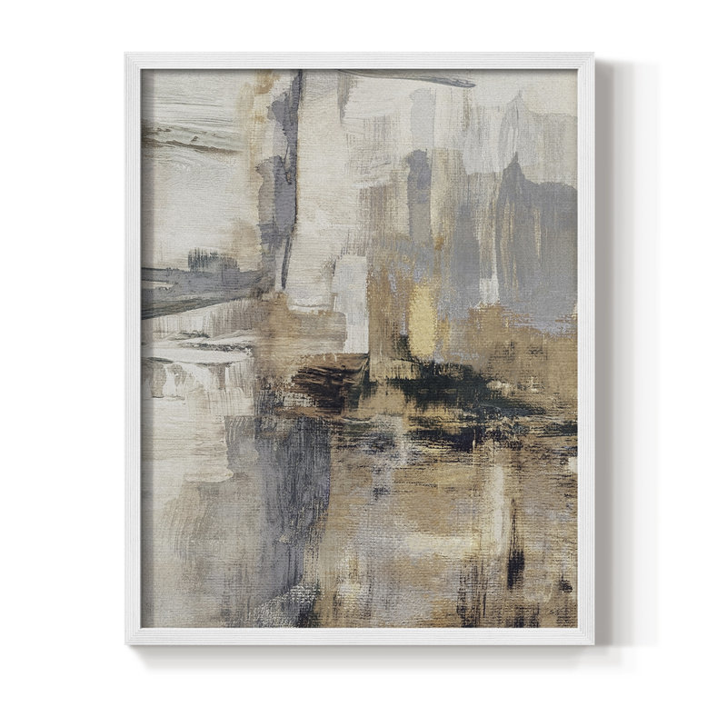 Reproduction encadrée Autumn Field - bois massif, H 15 po x l 12 po, Blanc